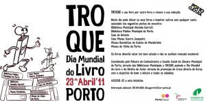 “Troque o seu livro por outro livro e renove a sua colecção” é a actividade proposta nas Bibliotecas Municipais do Porto
