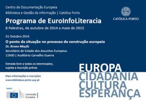 EuroInfoLiteracia é tema de palestras no Centro de Documentação Europeia da Católica Porto