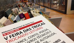 Dia Mundial do Livro. Feira de trocas e livros em miniatura na Biblioteca de Santo Tirso