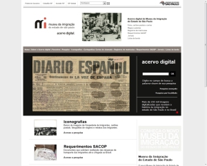 Acervo digital disponível para consulta pelo site do Museu da Imigração.