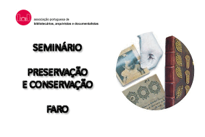 Faro acolhe seminário sobre preservação e conservação