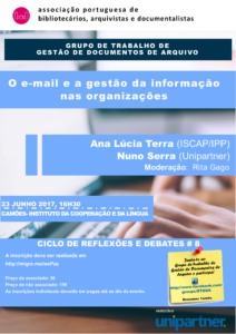 “O e-mail e a gestão da informação nas organizações” – # 7 Ciclo de Conferências e Debates