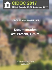 O GT-SIM no CIDOC 2017 – Past, Present, and Future Issues in Documentation