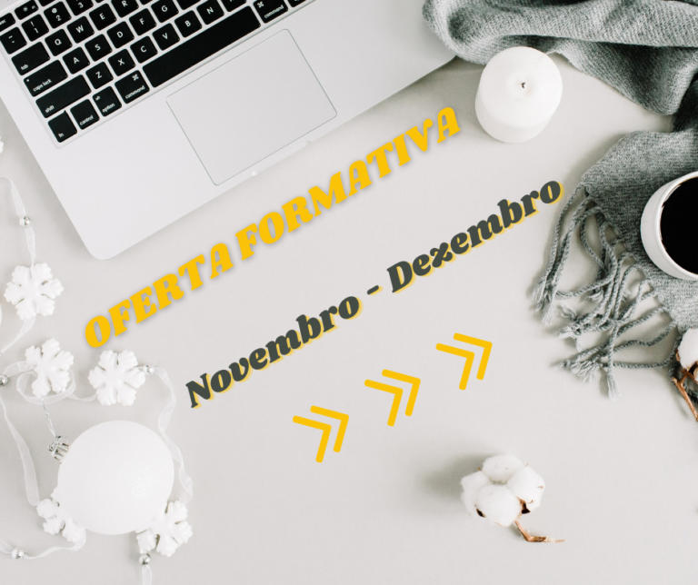 Conheça a oferta formativa para os meses de novembro e dezembro!