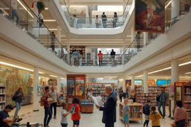 Silêncio que se vai entrar na biblioteca_275_183