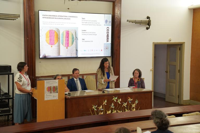 ICA/SUV 2026 Annual International Conference e Fifth Workshop on Scientific Archives organizados pelo Departamento de Ciências da Vida da Universidade de Coimbra (DCV)